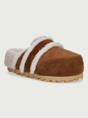 Inuikii klapki damskie zamszowe Cozy Loafer brązowy
