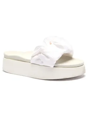 INUIKII Klapki Flower | z dodatkiem skóry