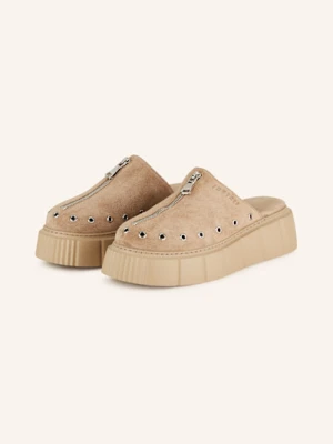 Inuikii Klapki Mules Na Platformie Matilda beige