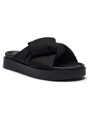 INUIKII Klapki OVERSIZED | z dodatkiem skóry