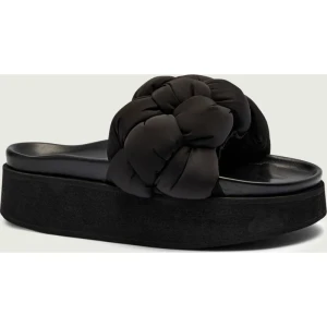 INUIKII Klapki PUFFER BRAIDED | z dodatkiem skóry