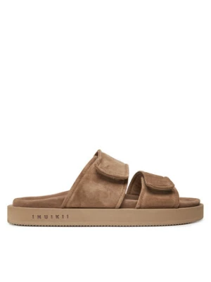 Inuikii Klapki Suede Double Band 50102-510 Beżowy