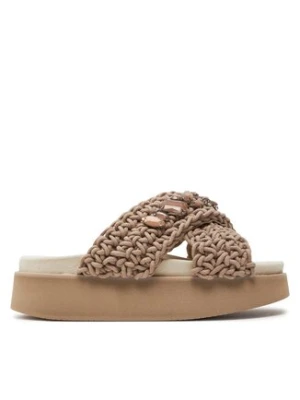 Inuikii Klapki Woven Stones Platform 70103-106 Brązowy