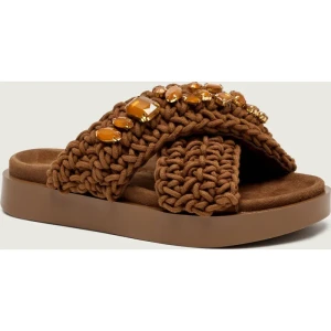 INUIKII Klapki WOVEN STONES | zamsz