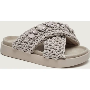 INUIKII Klapki WOVEN STONES | zamsz