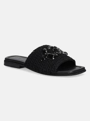 Inuikii klapki Woven Strap Stones damskie kolor czarny 1004.003.0601.000 / 70104-367