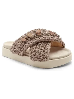 INUIKII Klapki | z dodatkiem skóry