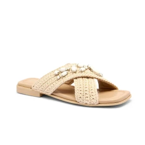 INUIKII Klapki | z dodatkiem skóry