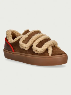 Inuikii Lila Shearling Low Velcro sneakersy damskie zamszowe