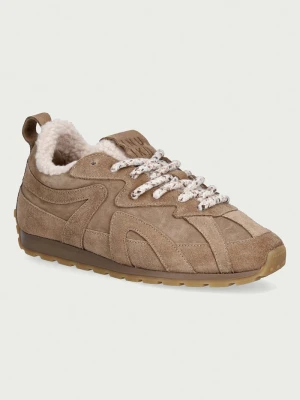 Inuikii Maribella Shearling sneakersy damskie zamszowe beżowy