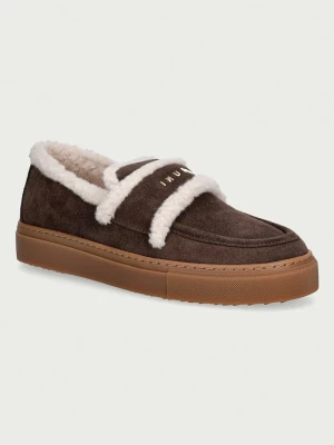 Inuikii mokasyny zamszowe Shearling Loafer brązowy