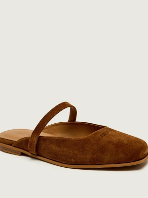 INUIKII Mule LAZY | zamsz brązowy