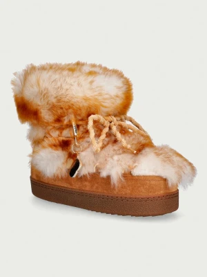 Inuikii Shearling Teddy śniegowce damskie brązowy