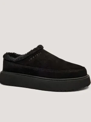 INUIKII Skórzane mule CLASSIC MICRO | shearling | z dodatkiem wełny
