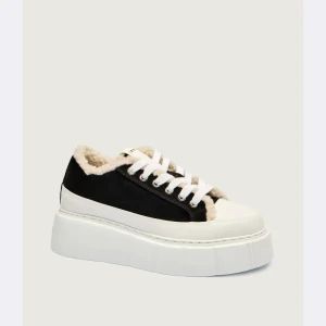 INUIKII Skórzane sneakersy MATILDA CURLY | shearling