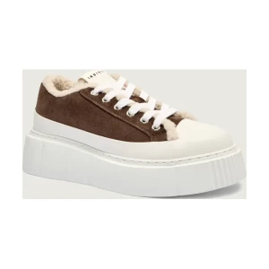 INUIKII Skórzane sneakersy MATILDA CURLY | shearling