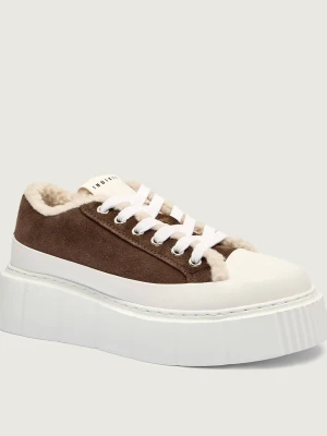 INUIKII Skórzane sneakersy MATILDA CURLY | shearling