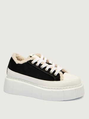INUIKII Skórzane sneakersy MATILDA CURLY | shearling
