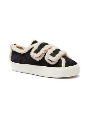 INUIKII Skórzane sneakersy Velcro Shearling