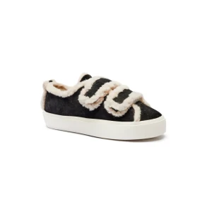 INUIKII Skórzane sneakersy Velcro Shearling