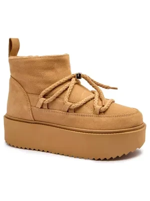 INUIKII Śniegowce CLASSIC LOW PLATFORM | zamsz