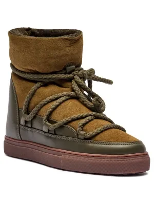 INUIKII Skórzane śniegowce CLASSIC WEDGE | z dodatkiem wełny