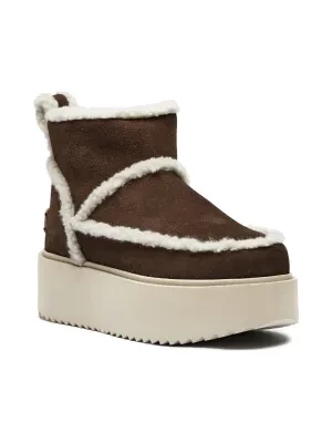 INUIKII Skórzane śniegowce Inuikii X Coccinelle Classic Low Shearling | z dodatkiem wełny