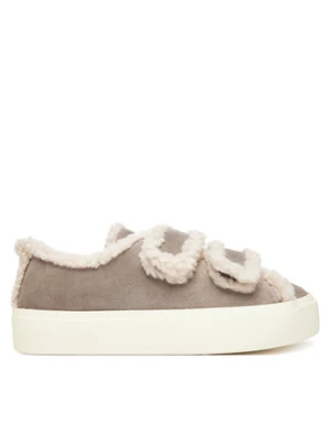 Inuikii Sneakersy Shearling Low Velcro 1001.001.0231 Szary