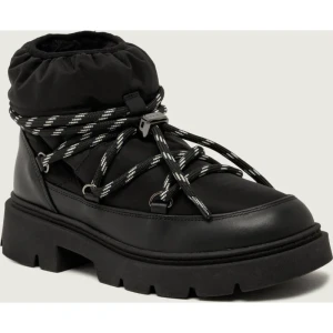 INUIKII Śniegowce BIKER PUFFER | z dodatkiem skóry