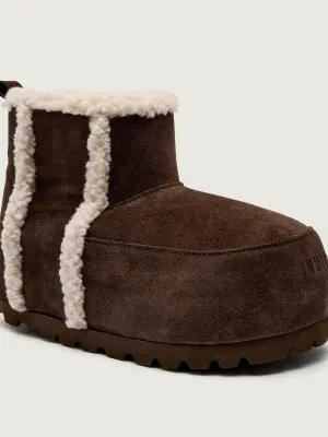 INUIKII Śniegowce CHUNKY | shearling | zamsz