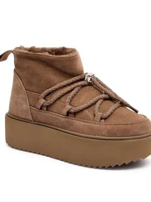 INUIKII Śniegowce CLASSIC LOW PLATFORM | zamsz