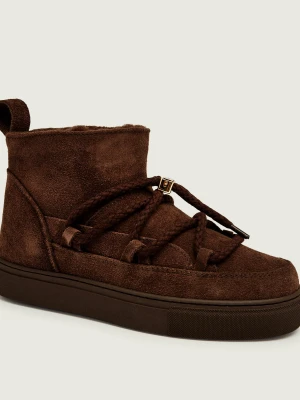 INUIKII Śniegowce Classic Low | zamsz brązowy