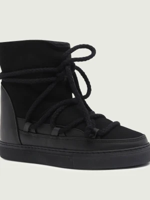 INUIKII Śniegowce Classic Wedge | zamsz czarny