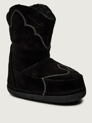 INUIKII Śniegowce COWBOY EMBROIDERY | zamsz