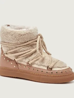INUIKII Śniegowce CURLY ROCK | shearling | skóra