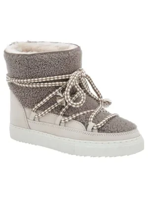 INUIKII Śniegowce CURLY | skóra | shearling | z dodatkiem wełny