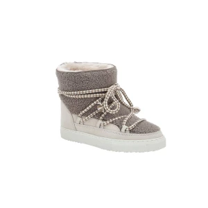 INUIKII Śniegowce CURLY | skóra | shearling | z dodatkiem wełny