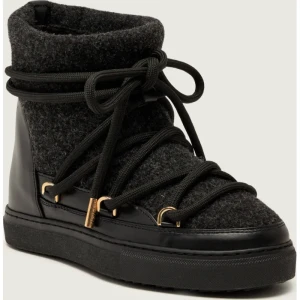 INUIKII Śniegowce FELT WEDGE | skóra