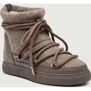 INUIKII Śniegowce FELT WEDGE | skóra