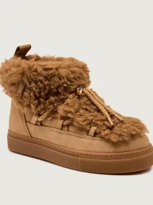 INUIKII Śniegowce TEDDY LOW | shearling | zamsz