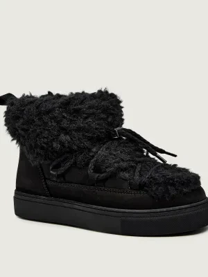 INUIKII Śniegowce TEDDY LOW | shearling | zamsz