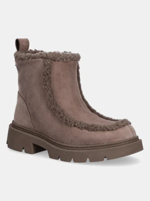 Inuikii śniegowce zamszowe Biker Suede kolor brązowy 1002.012.0011.163
