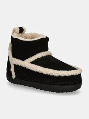 Inuikii śniegowce zamszowe Classic Shearling Low kolor czarny 75101-009