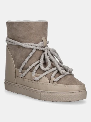 Inuikii śniegowce zamszowe Classic Wedge kolor szary 1001.004.0042.030