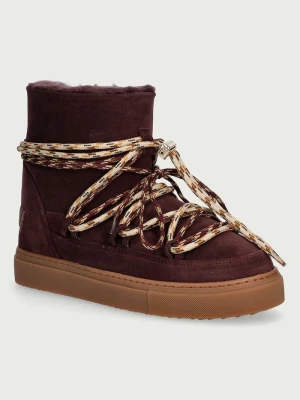Inuikii Suede Double Tie śniegowce damskie bordowy