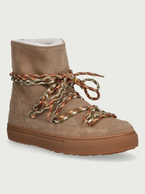 Inuikii Suede Double Tie śniegowce męskie zamszowe beżowy