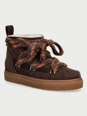 Inuikii Suede Knot śniegowce damskie zamszowe brązowy