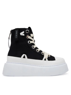 Inuikii Trampki Matilda Canvas High 30103-025 Czarny