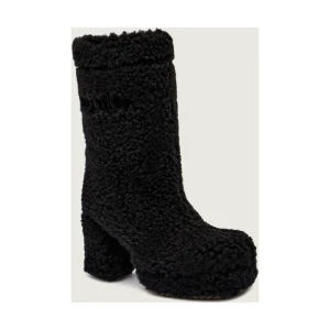 INUIKII Wełniane kozaki na słupku CURLY HIGH | z dodatkiem skóry | shearling