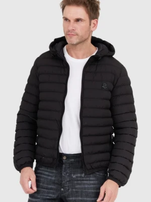 INVICTA Czarna męska kurtka puchowa z kapturem, Rozmiar XXL